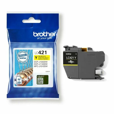 Originele inktcartridge Brother LC-421Y Geel 2