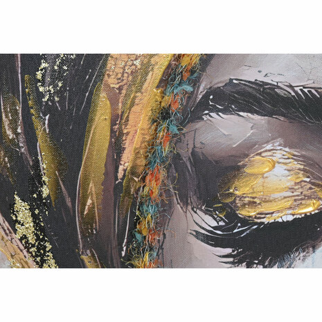 Canvas Home ESPRIT Bruin Gouden Koloniaal Afrikaanse 90 x 3 x 120 cm (2 Stuks) 3