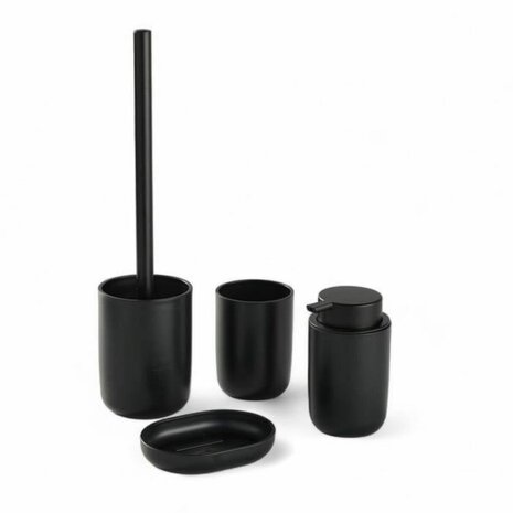 Badset TODAY HOY Zwart Plastic Modern 4 Onderdelen (4 Stuks) 1