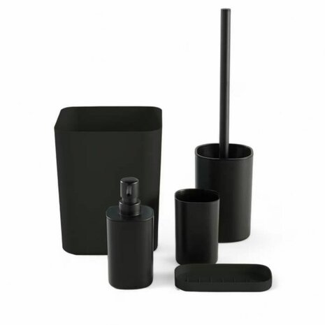Badset TODAY HOY Zwart Plastic Modern (5 Stuks) 1