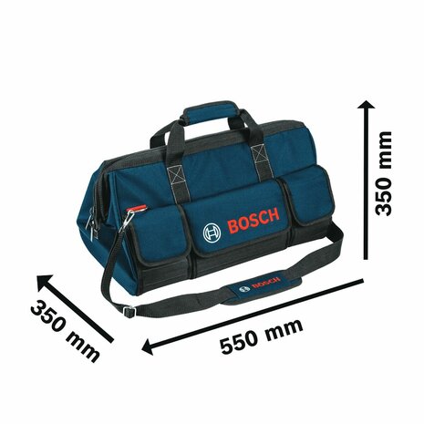 Gereedschapstas BOSCH 1600A003BK Marineblauw Nylon 3