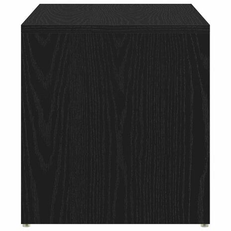 Bijzettafel Zwart eiken 59 x 36 x 38 cm Bewerkt hout 7