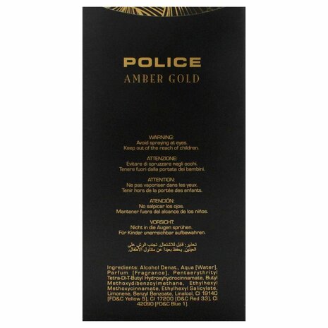 Damesparfum Police Amber Gold EDT 100 ml 7