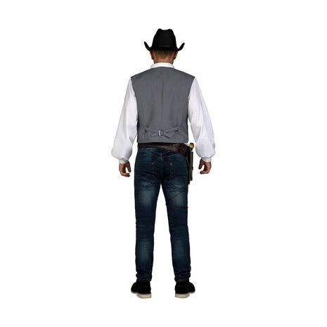 Kostuums voor Volwassenen My Other Me Grijs Cowboy Vest 3
