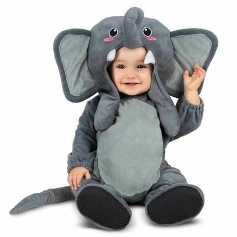 Kostuums voor Baby&apos;s My Other Me Grijs Olifant 4 Onderdelen - Maat: 12-24 Maanden - Maat: 12-24 Maanden 3