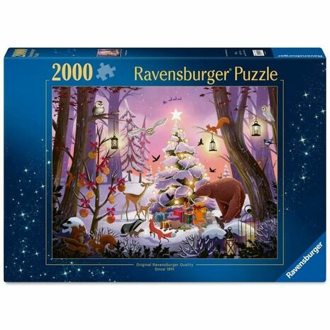 Puzzel Ravensburger NAVIDAD EN EL BOSQUE 2000 Onderdelen 1
