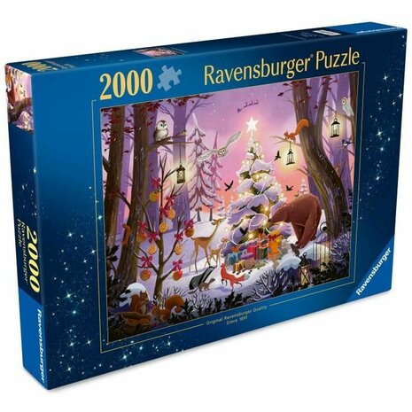 Puzzel Ravensburger NAVIDAD EN EL BOSQUE 2000 Onderdelen 2