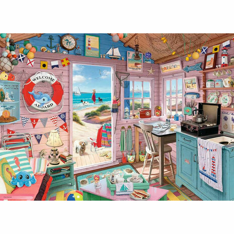 Puzzel Ravensburger Cabaña de la Playa 1000 Onderdelen 5