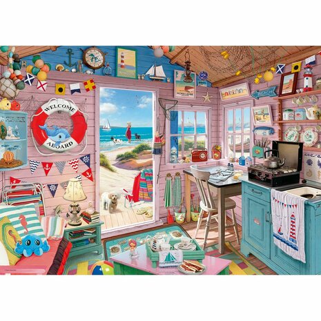 Puzzel Ravensburger Cabaña de la Playa 1000 Onderdelen 6