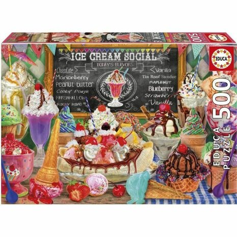 Puzzel Educa Heladería 500 Onderdelen 1
