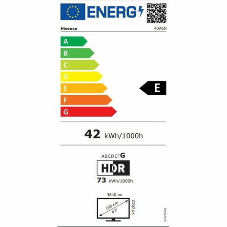 Smart TV Hisense 43A6N 43" 4K Ultra HD LED HDR D-LED QLED 3