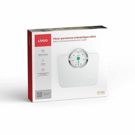 Digitale Personenweegschaal Livoo DOM490 Wit Metaal 4