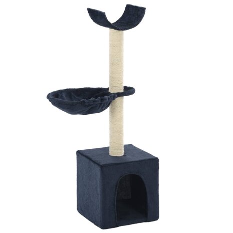 Kattenkrabpaal met sisal krabpalen 105 cm blauw 1