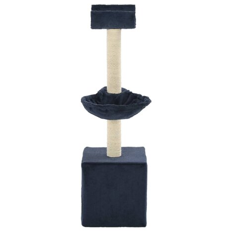 Kattenkrabpaal met sisal krabpalen 105 cm blauw 3