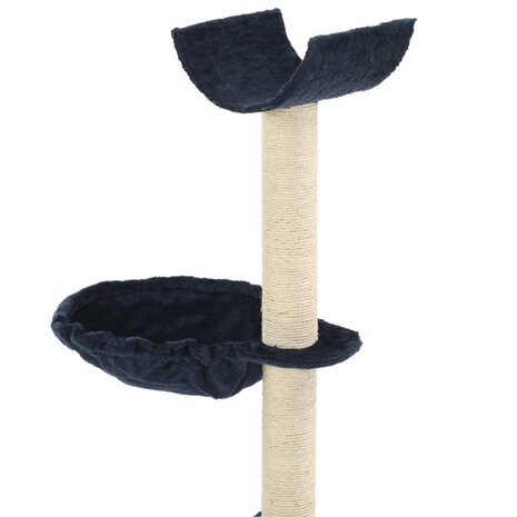 Kattenkrabpaal met sisal krabpalen 105 cm blauw 4