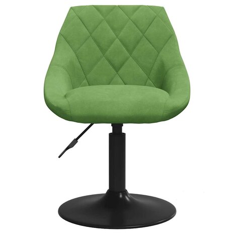 Eetkamerstoel fluweel lichtgroen 3