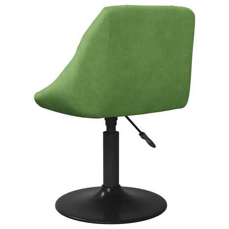 Eetkamerstoel fluweel lichtgroen 5