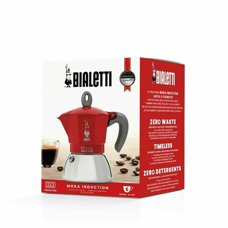 Percolator Bialetti Moka Induction rouge Metaal 2