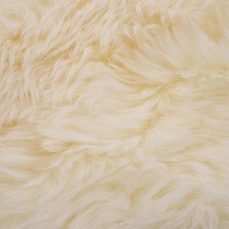 Vloerkleed 60x90 cm schapenvacht wit 4
