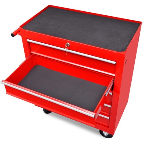 Gereedschapswagen 5 lades rood 2