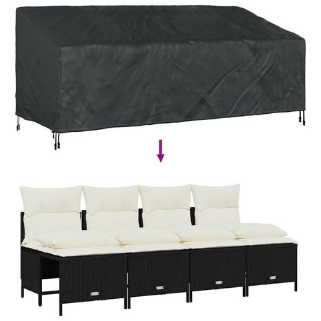 Tuinbankhoes Zwart 200 x 100 x 89 cm 210D oxford stof 9