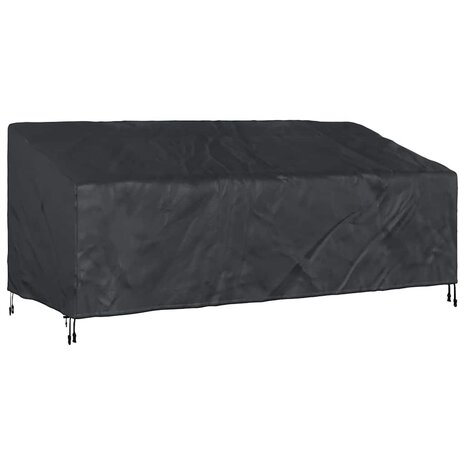 Tuinbankhoes Zwart 220 x 100 x 89 cm 420D oxford stof 2
