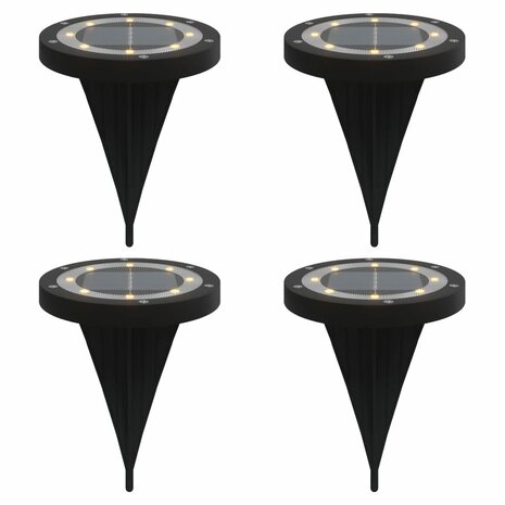 Grondlampen 4 st solar met grondpennen warmwit 2