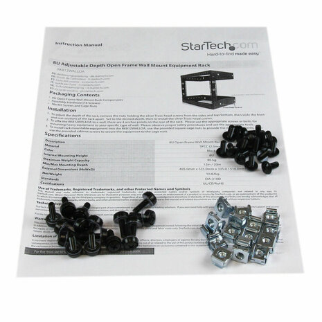 Accessoire Startech RK812WALLO 3