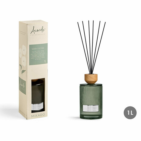 Geurstokjes Acorde WARM COTTON 1 L (4 Stuks) 2
