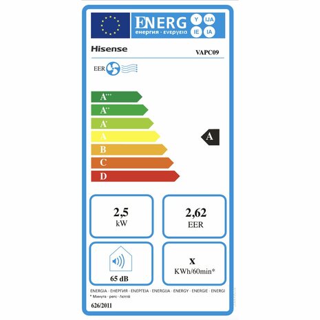 Airconditioner Hisense VAPC09 9