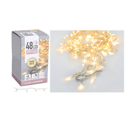 LED lichtsnoer Geel Warm wit 4 m 2