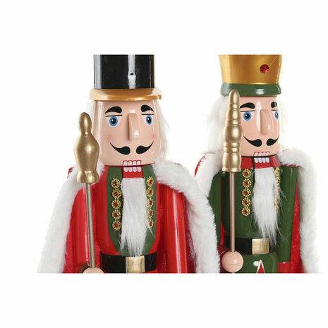 Kerstversiering Home ESPRIT Multicolour Notenkraker 20 x 13 x 55 cm (2 Stuks) 2