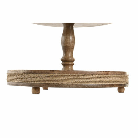 Tafeldecoratie Home ESPRIT Bruin Touw Mangohout 38 x 38 x 63 cm 4