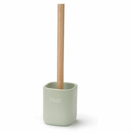 Toiletborstel Berilo Wit Groen Hout Polyresin 9,6 x 37 x 9,5 cm (6 Stuks) 3