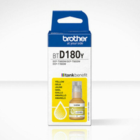 Originele inktcartridge Brother BTD180Y Geel 1