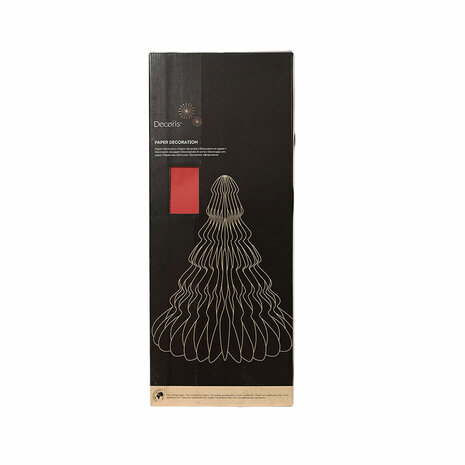 Kerstboom Decoris Rood Papier Ø 48 x 60 cm 2
