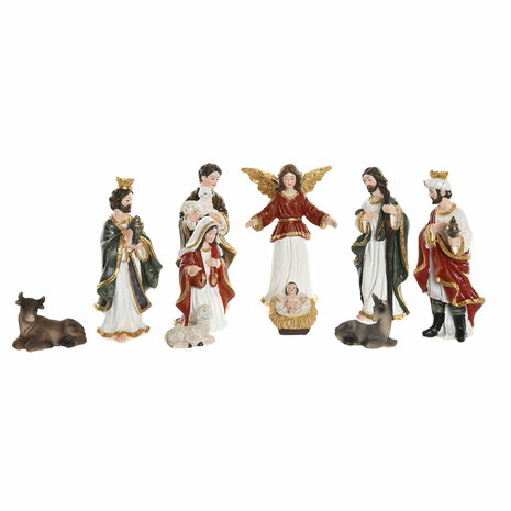 Kerststal set Home ESPRIT Multicolour Hars (8 Onderdelen) 1