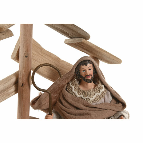 Kerststal set Home ESPRIT Bruin Beige Hout MDF 1