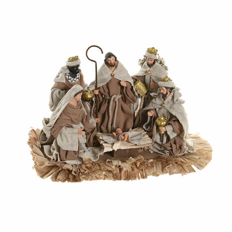 Kerststal set Home ESPRIT Bruin Beige Hars 4