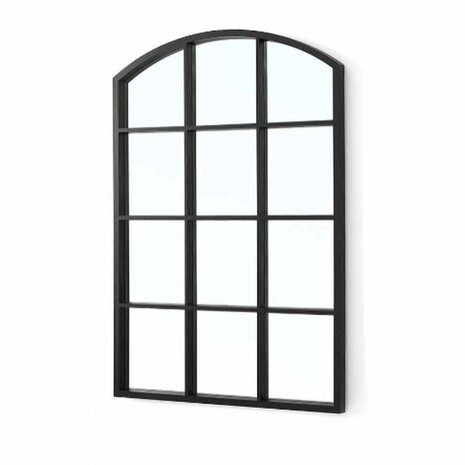 Wandspiegel Gift Decor Zwart Venster 50,5 X 2,5 X 76 cm (4 Stuks) 2