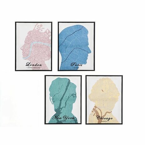 Canvas Gift Decor Royalty 30 x 3 x 40 cm (8 Stuks) 2