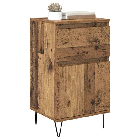 Dressoir met lade Oud hout 35 x 40 x 70 cm Bewerkt hout 3