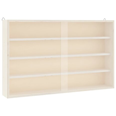 Houten vitrinekast met deuren 60x8,5x37cm 2