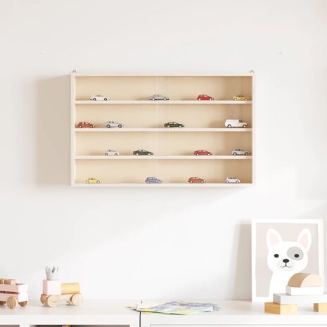 Houten vitrinekast met deuren 60x8,5x37cm 3