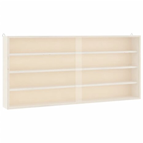 Houten vitrinekast met deuren 80x8,5x37cm 2