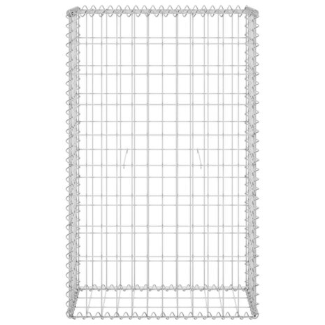 Schanskorfmuur met deksels 60x30x100 cm gegalvaniseerd staal 4