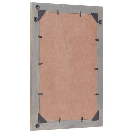 Badkamer Spiegel met spiegel Grijs en Zilver 50 x 70 x 3 cm 3