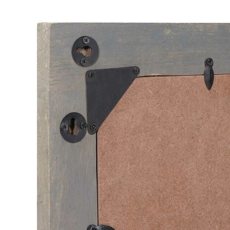 Badkamer Spiegel met spiegel Grijs en Zilver 50 x 70 x 3 cm 6