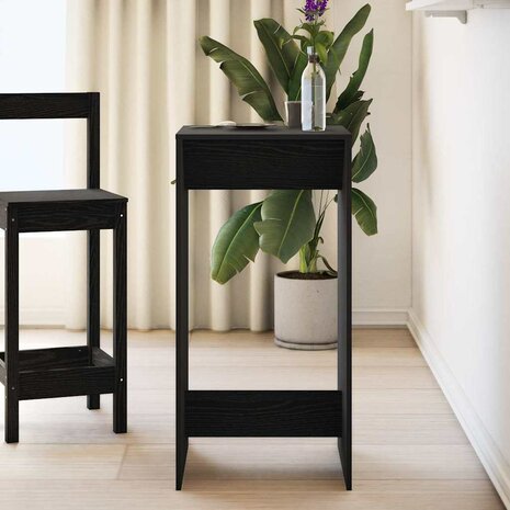 Bartafel Zwart Eiken 51 x 50 x 103.5 cm Bewerkt hout 4