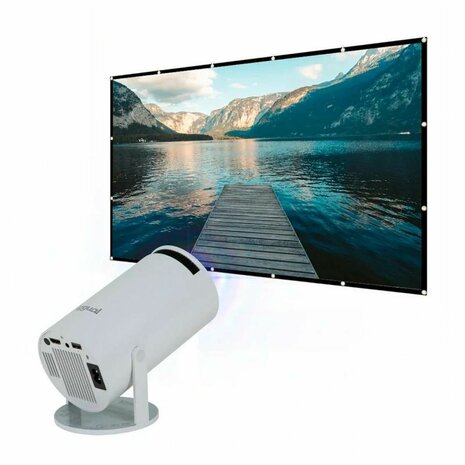 Projector iggual Pack mini proyector + pantalla 120" plegabl HD 1280 x 720 px 4